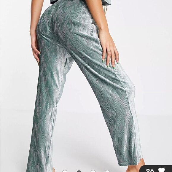 ASOS velour Style lounge bottoms size 4 - Picture 3 of 16